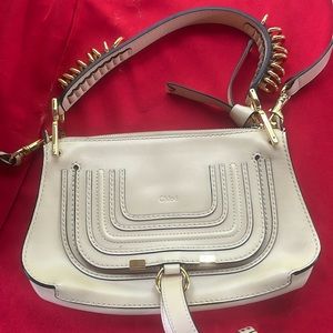 Chloe small Marcie leather saddlebag. Euc. Gorgeous.